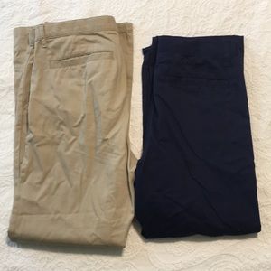 2 pairs boys size 14 husky dress pants
